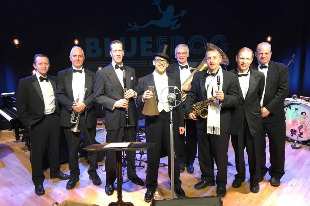 Time-trip dance band music for Valentine’s Day at White Rock hall