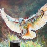 Barred Owl on the Hunt is by Surrey Artswest member Joanne Dennis. (Contributed photo)